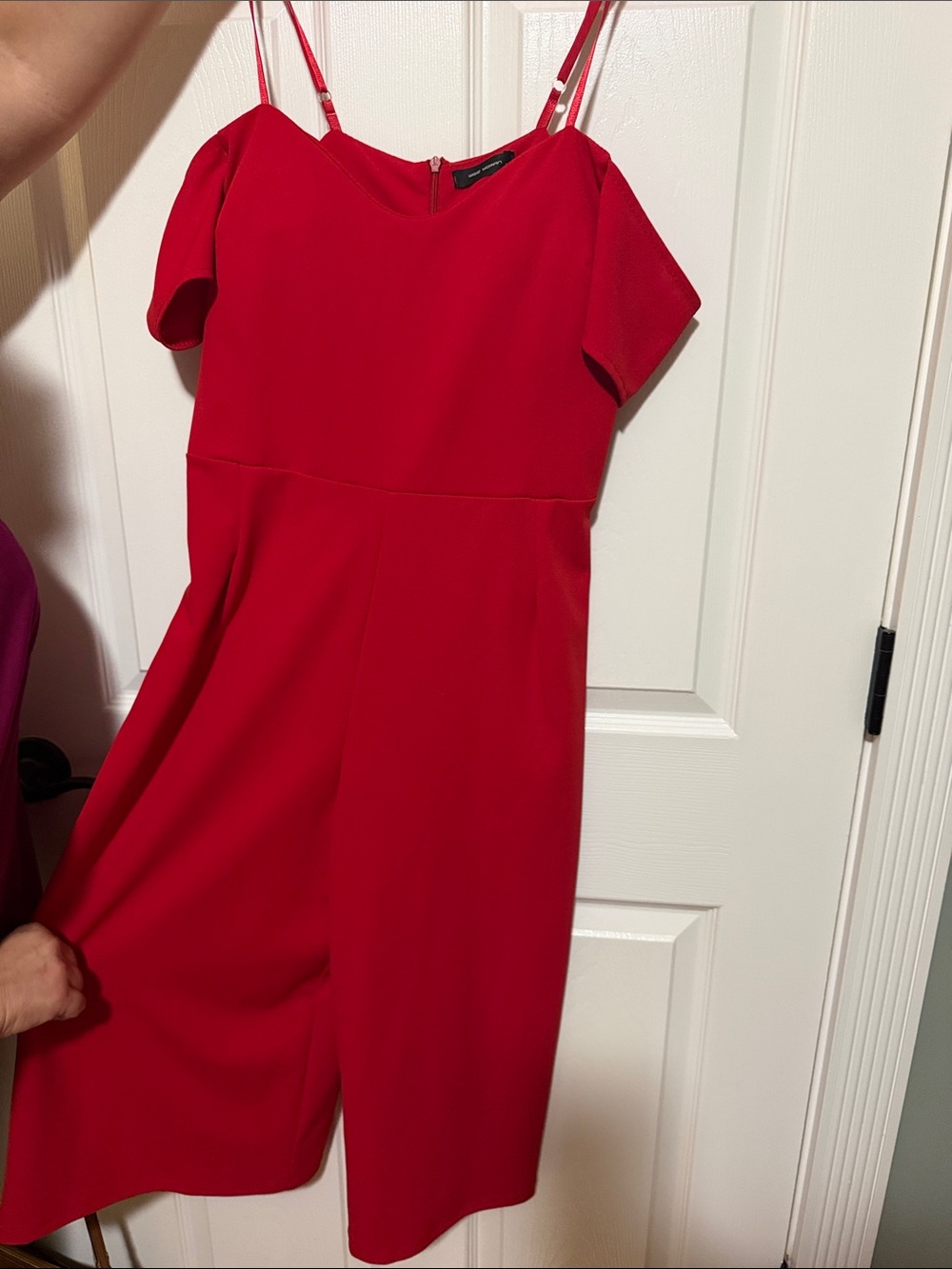 Women’s Red Off-Shoulder JumpSuit